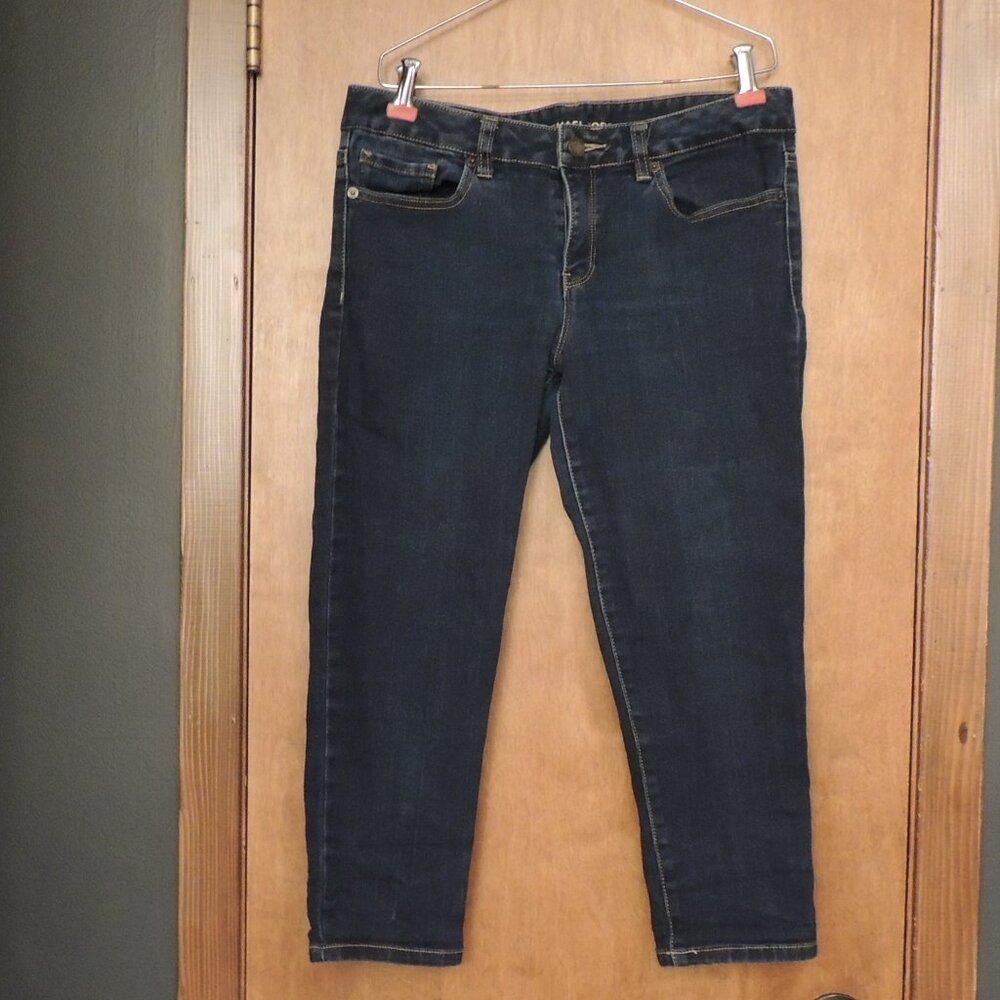 Michael Kors Dark Wash Slim Ankle Jeans | Size 8 | Stretch Denim